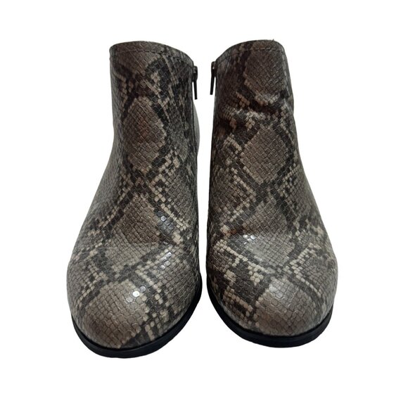Cloudwalkers Women's Ophelia Snake Print Ankle Booties Size 10W Faux Leather - Picture 2 of 8